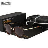 Fashion Vintage Round Sunglasses Women Brand Design Sunglasses Eyeglasses Alloy Legs Shades Lunettes de soleil LM027