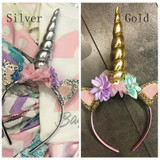 Fashion Unicorn Horn with Chiffon Unicorn Headband Glitter Hairband Easter Bonus For DIY Hair Decorative Accessoriess For Party