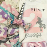 Fashion Unicorn Horn with Chiffon Unicorn Headband Glitter Hairband Easter Bonus For DIY Hair Decorative Accessoriess For Party