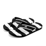 QWEEK 2017 Summer Casual Men's Flip Flops Flat Sandals Shoes for Men Striped Flip Flops Beach Sandals Shoes Man Outside Shoes