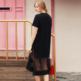 Quintina New Fashion Women Dress O-Neck Knee-Length Lady Dress Vestidos A-Line Summer Women Casual Dress