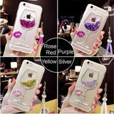 Quicksand Wine Glass Phone Cases for iPhone 7 7 Plus 6s 6 Plus