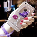Quicksand Wine Glass Phone Cases for iPhone 7 7 Plus 6s 6 Plus