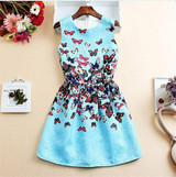 Quality Fashion Dress Print Vintage White Casual Ropa Vestidos De Festa Female Autumn Clothing Women Office Ladies Party Dresses
