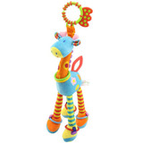 Quality deer plush toys bed baby mobile hanging baby rattles toy giraffe with bell ring infant teether Toys gift