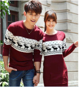 Quality christmas sweater for men and women couples matching christmas sweaters for lovers couple Christmas Deer sweaters