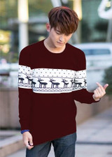 Quality christmas sweater for men and women couples matching christmas sweaters for lovers couple Christmas Deer sweaters