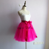 Quality 7 Layers 50cm Long Tulle Skirts Womens Adult Tutu Skirt American Apparel Bridesmaids Gown Saias Femininas Faldas Jupe