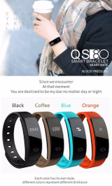 QS80 Heart Rate Monitor Smart Band Blood Pressure Monitor IP67 Smart Wristband Fitness Tracker Smart Bracelet For IOS Android
