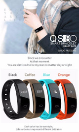 QS80 Heart Rate Monitor Smart Band Blood Pressure Monitor IP67 Smart Wristband Fitness Tracker Smart Bracelet For IOS Android