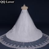 QQ Lover 2017 New Bandage Tube Top Crystal Luxury Wedding Dress Bridal gown wedding dresses vestido de noiva Robe De Mariage
