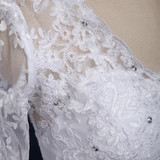 QQ Lover 2017 New Arrival Long sleeve Wedding Dresses Wedding Custom-Made Bridal Gown Plus Size Vestido De Noiva