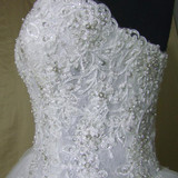 QQ Lover 2017 High Quality Elegant Luxury White Lace Wedding Dress Vintage Bandage Plus Size Ball Gowns Vestido De Noiva