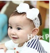 High Quality Cute Kids Headband Big Flowers Lace Newborn Elastic Hairbands Hair Accessories For Children Girls Headwear A279-2