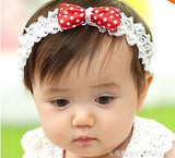 High Quality Cute Kids Headband Big Flowers Lace Newborn Elastic Hairbands Hair Accessories For Children Girls Headwear A279-2