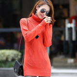 High quality cashmere sweater pullover high collar turtleneck sweater turn-down collar solid color women's basic sweater