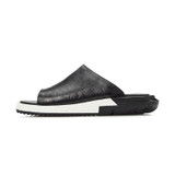 High Quality Brand Fashion Mens Sandals Slip On Genuine Leather Cow Flat Casual Shoes Male Big Size Slippers Beach Flip-flops