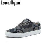 High Quality brand designer Men Canvas camouflage Casual Flat Shoes big size male zapatillas shoes Summer EE-80