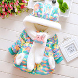 High Quality Baby Jackets Coat Autumn Winter Cotton Infant Coats &amp;Outwear Cute Dot Toddler Kids Clothes Hooded Boy/Girl Clothing