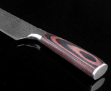 High quality 8"inch Utility Chef Knives Imitation Damascus steel Santoku kitchen Knives Sharp Cleaver Slicing Knives Gift Knife