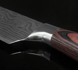 High quality 8"inch Utility Chef Knives Imitation Damascus steel Santoku kitchen Knives Sharp Cleaver Slicing Knives Gift Knife