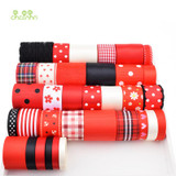 High quality 34 Design Mix Red Ribbon Set For Diy Handmade Gift Craft Packing Hair Accessories Wedding Materials Package 34 Yard