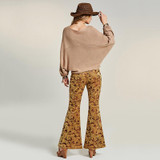 Bohoartist 2017 Autumn Fashion Sweater Slash Neck Plain Batwing Sleeve Light Apricot Casual Pullover Knitwear Loose Sweaters New