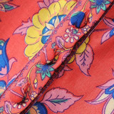 Boho Vintage Birds Floral Print Blouse Shirts Women 2018 New Fashion O Neck Long Flare Sleeve Laides Blouses Casual Femme Blusas