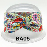 Boho Bow Knot Headbands for Women Elastic Flower Turban Headband Yoga Sport Headwrap Hairband Headwear Girls Hair Accessories