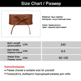Boho Belt for Women Bowknot Faux Leather Wrap Around Obi Style Cinch Waistband Black Cummerbund Brown Women Belt