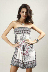 Bohemian European Style Women Dress Quality Low Price Sexy Clothes Vintage Ropa Mujer Print Beach Summer Dress Vestidos De Festa
