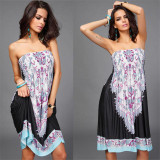 Bohemian European Style Women Dress Quality Low Price Sexy Clothes Vintage Ropa Mujer Print Beach Summer Dress Vestidos De Festa