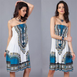 Bohemian European Style Women Dress Quality Low Price Sexy Clothes Vintage Ropa Mujer Print Beach Summer Dress Vestidos De Festa