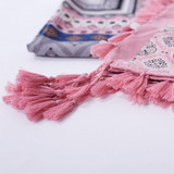 Bohemia Women Scarf Square Scarves Wraps Tassel Printed Girl Shawls Scarf Blanket
