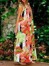Bohemia Floral Bandage Maxi Dress