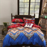 Bohemia 4 /3PCS3d  bedding sets Sham Boho Mandala duvet cover set winter bedsheet queen king size Cotton folk-custom Bed set
