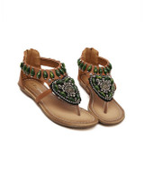 Bohemia Beads Decorated Flat Sandals
