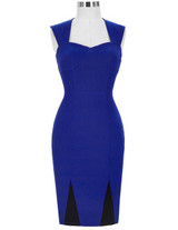 Bodycon Cocktail Dresses 2017 Grace Karin Dark Blue Sleeveless Cheap Short Coctail Dress Robe de Cocktail Party Gown