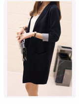 OHRYIYIE Women Long Cardigan Female 2018 Autumn Winter Women Sweater Long Sleeve Knit Cardigans For Women Jacket jumper WS124