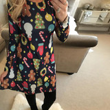 OHRYIYIE Plus Size 5XL Womens Dress 2017 Casual Long Sleeve Print A-Line Dress Female Christmas Party Dresses Vestido De Festa