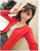 OHRYIYIE Candy Colors Knitted Cardigan Female Spring Autumn Long Sleeve Cardigans For Women Single Breasted Knit Sweater Femme