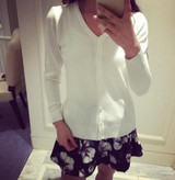 OHRYIYIE Candy Colors Knitted Cardigan Female Spring Autumn Long Sleeve Cardigans For Women Single Breasted Knit Sweater Femme