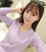 OHRYIYIE Candy Colors Knitted Cardigan Female Spring Autumn Long Sleeve Cardigans For Women Single Breasted Knit Sweater Femme
