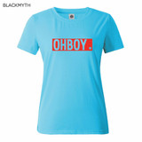 OHBOY Printing Women T-shirt Tops New Fashion Summer Style Tees T shirts Woman Harajuku White Woman Clothing