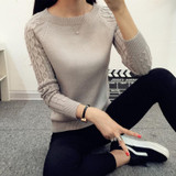 OHRYIYIE 2018 Autumn Winter Solid Knitted Sweaters And Pullovers Women Jumper Long Sleeve Pullover Female Tricot Pull Femme Tops