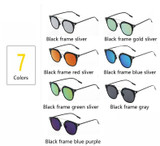 OHMIDA New Fashion Sunglasses Women Brand Designer Cat Eye Sun Glasses Luxury Brand Shade Mirror Glass Men Sunglasses Female