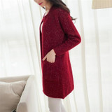 OHCLOTHING 2017 Long Cardigan Women New Fashion Autumn Winter Sweater Women Long Sleeve Knitted Female Tricot Women Clothes