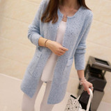 OHCLOTHING 2017 Long Cardigan Women New Fashion Autumn Winter Sweater Women Long Sleeve Knitted Female Tricot Women Clothes