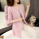 OHCLOTHING 2017 Long Cardigan Women New Fashion Autumn Winter Sweater Women Long Sleeve Knitted Female Tricot Women Clothes