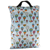 Ohbabyka Lovey Hanging Wet Bag Reusable Cloth Diaper Bags for mum Large Garbage Bag Zippered Washable Baby Diapers Dry Wet Bag